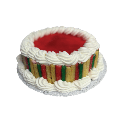 Raspberry Mousse Rainbow Cookie Cake